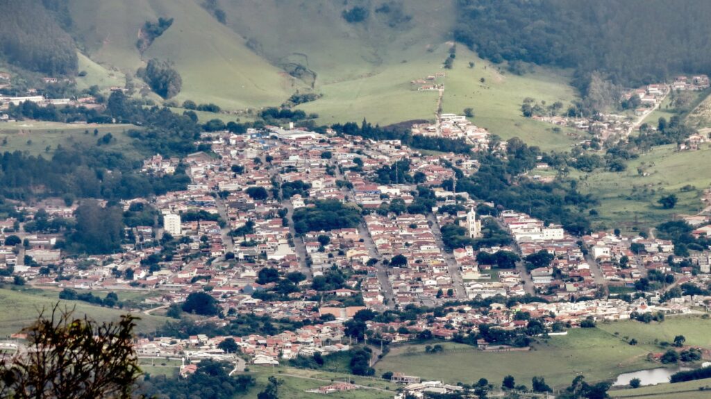 Área Urbana de Joanópolis vista a partir da rampa de voo livre